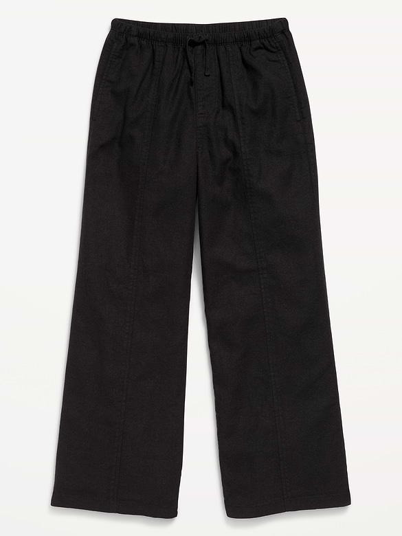 Pull-On Linen-Blend Pants for Girls
