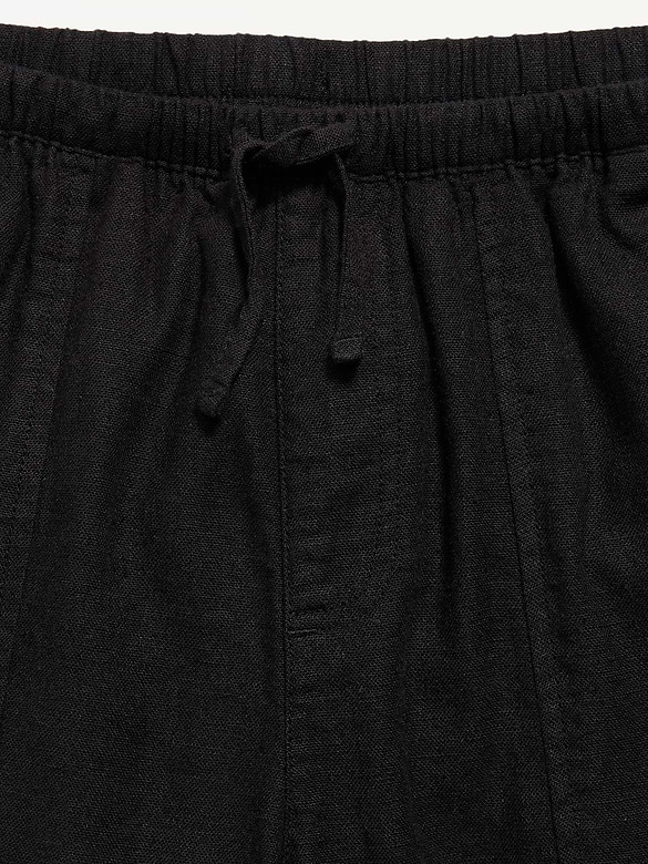 Pull-On Linen-Blend Pants for Girls