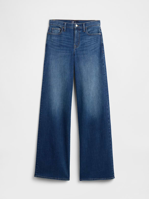 Mid Rise Wide-Leg Jeans