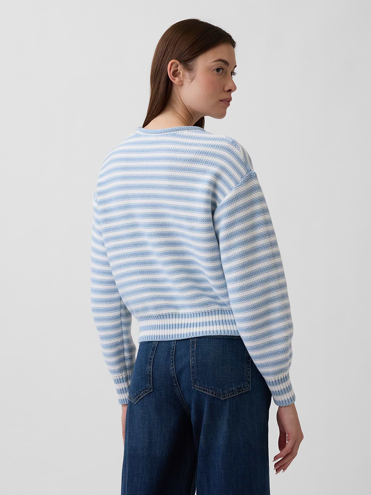 Image number 2 showing, Relaxed Stripe Rollneck Sweater