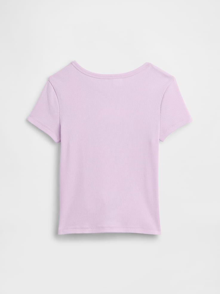 Image number 2 showing, Kids Ribbed Crewneck T-Shirt