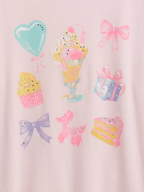 Kids Oversized Graphic T-Shirt