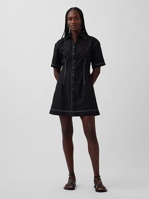black off the shoulder casual dress Dusk Haven Maxi / M DENIM Black soft cotton dress Size:16/18 Black Shift Karl Lagerfeld