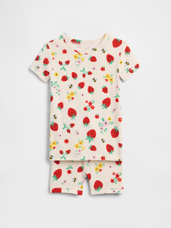 Kids & babyGap 100% Organic Cotton Strawberry PJ Set