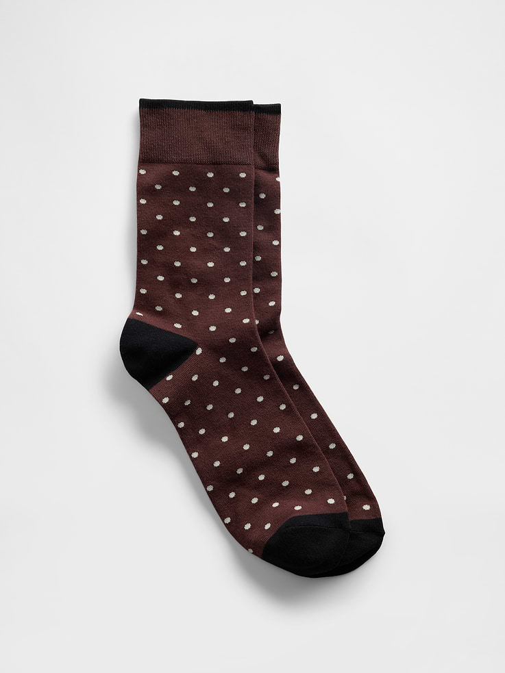 Image 1 of 1, This product is made with/contains 12% recycled polyester. Compared to virgin materials, using recycled materials helps reduce resource use and waste., Stretch knit., Banded top., Reinforced toe and heel., Select styles have allover print or stripes., This product was made in a factory that invests in gender equity and women’s empowerment through RISE. Learn more at, Product #846805
