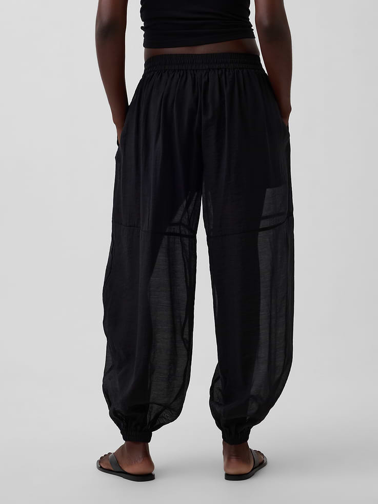 Image 4 of 6, Sheer Parachute Joggers