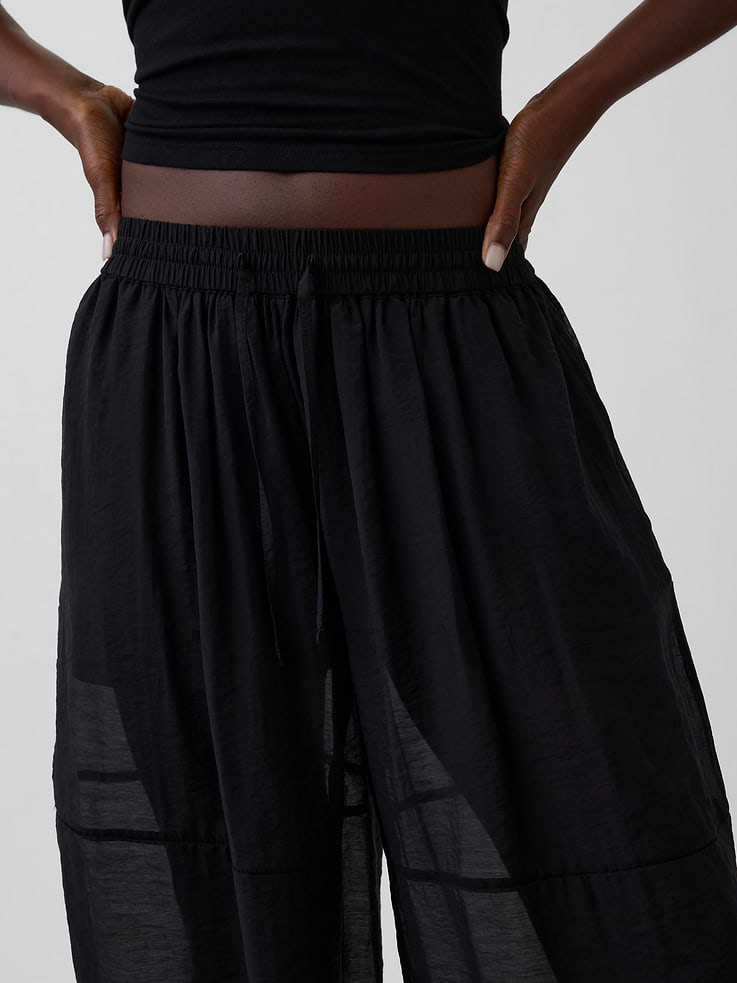 Image 6 of 6, Sheer Parachute Joggers