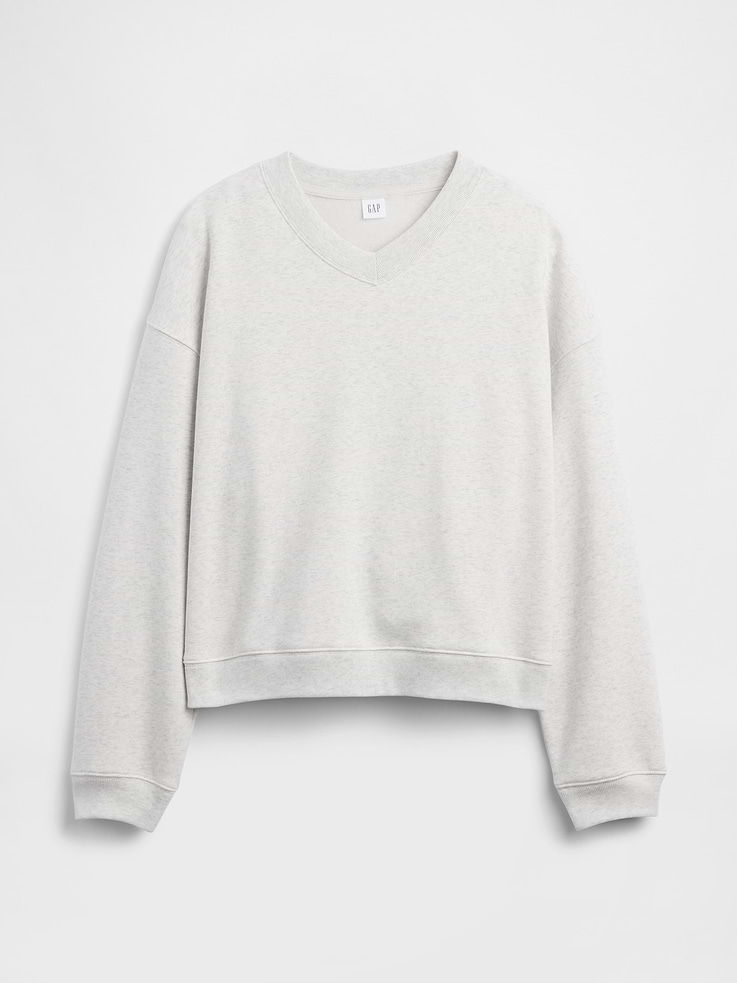 Image number 5 showing, Relaxed Wedge V-Neck Sweatshirt