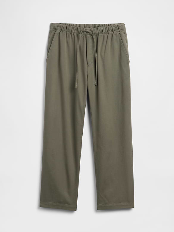 Mid Rise Easy Twill Pants