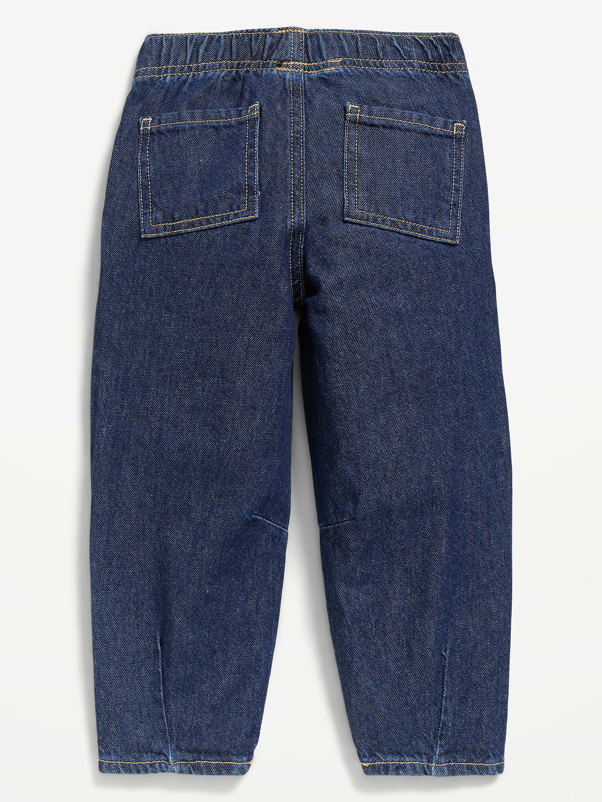 Image number 3 showing, Pull-On Baggy Barrel-Leg Jeans for Toddler Girls