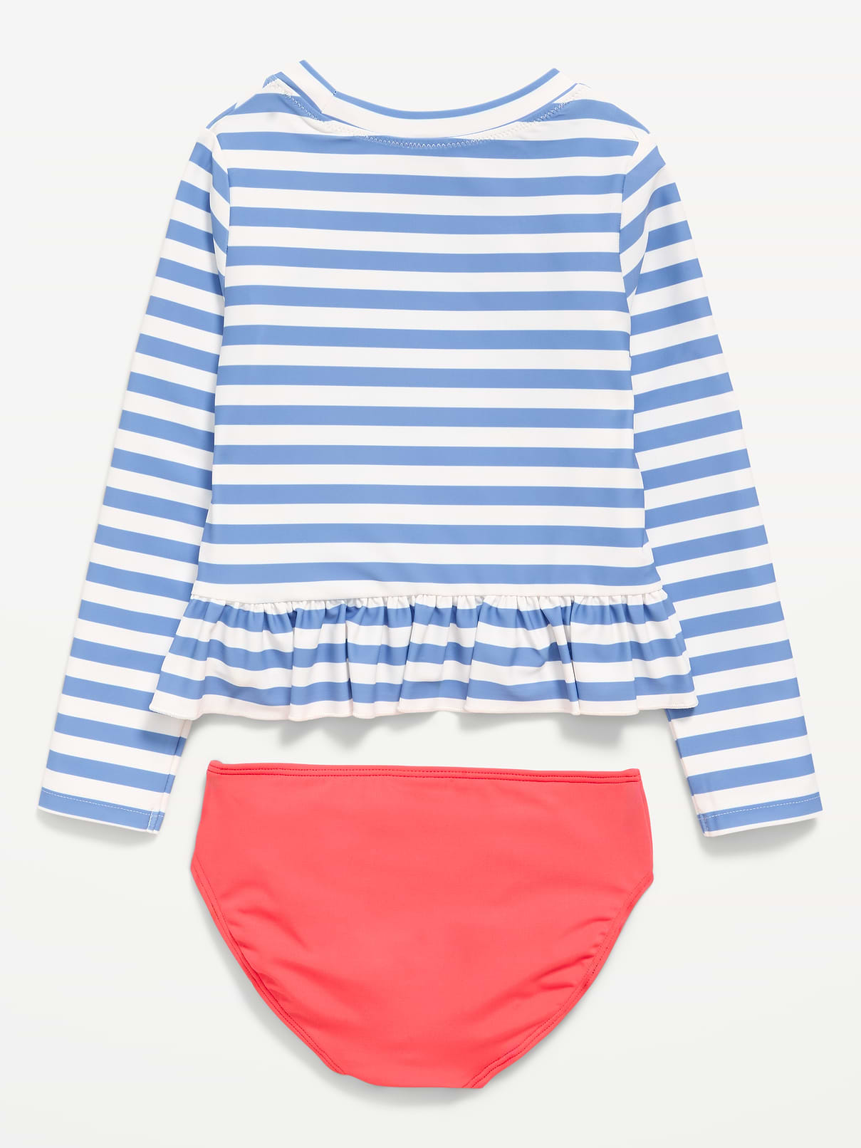 Image number 2 showing, Printed Long-Sleeve Rashguard Swim Top Set for Toddler Girls