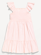 Image 3 of 3, Fit and Flare Smocked Dress for Girls