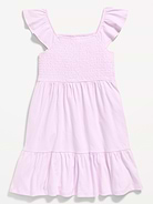 Image number 3 showing, Fit and Flare Smocked Dress for Girls