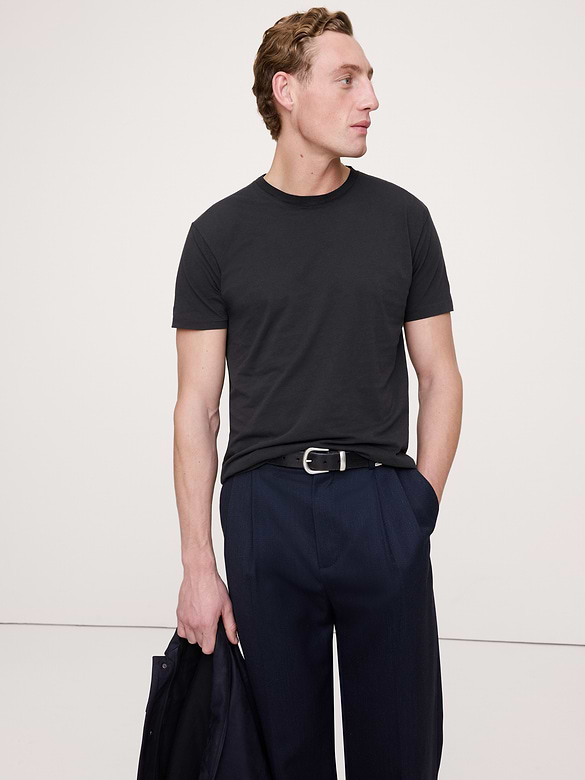 Lightweight Cotton Crew-Neck T-Shirt