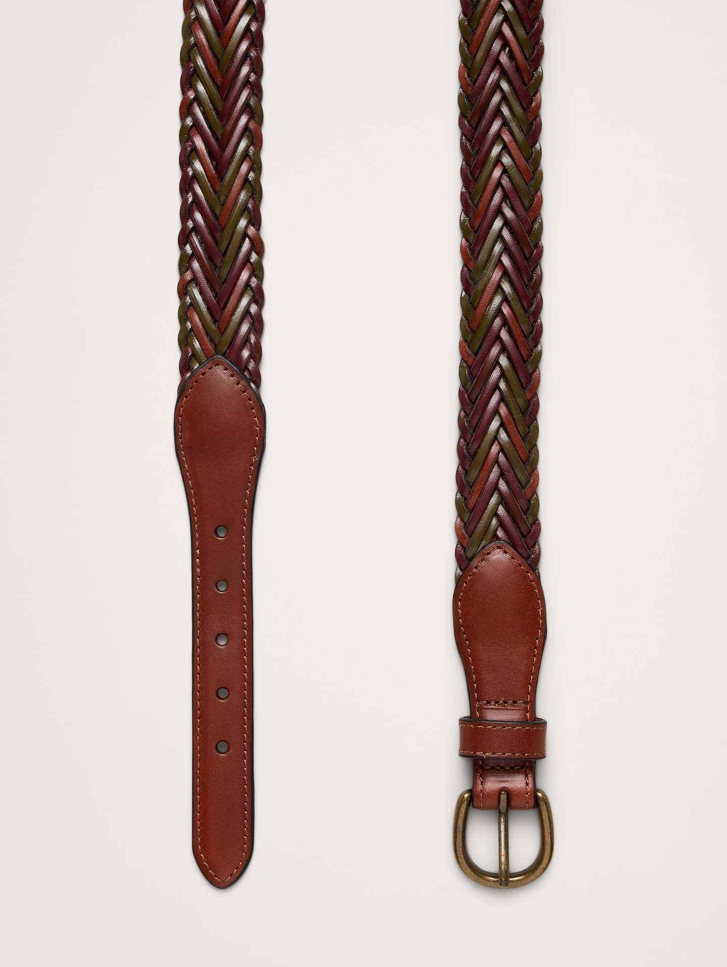 L'image numéro 3 présente Ceinture en cuir tressé