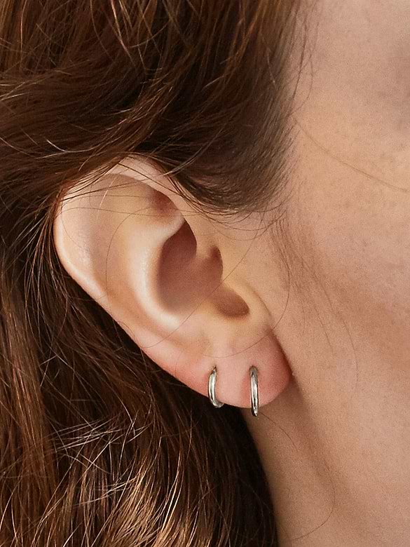 Admiral Row Mini Hoop Earrings Double Pack