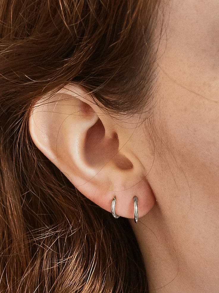Image number 4 showing, Admiral Row Mini Hoop Earrings Double Pack
