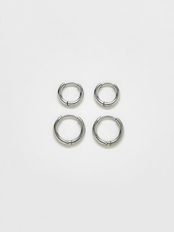 Admiral Row Mini Hoop Earrings Double Pack