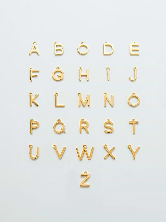 Admiral Row Gold Dainty Initial Necklace