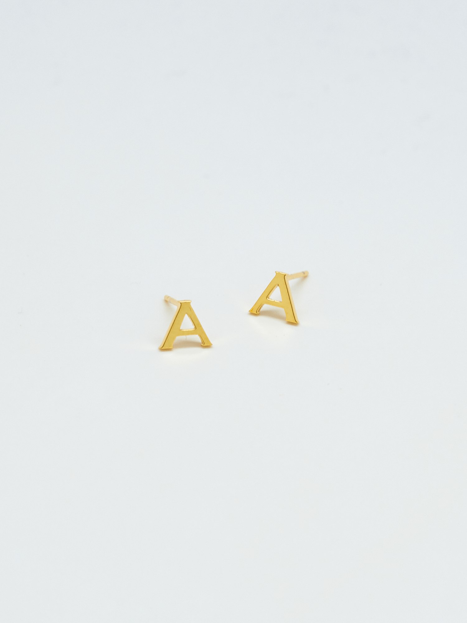 Admiral Row Gold Initial Earrings