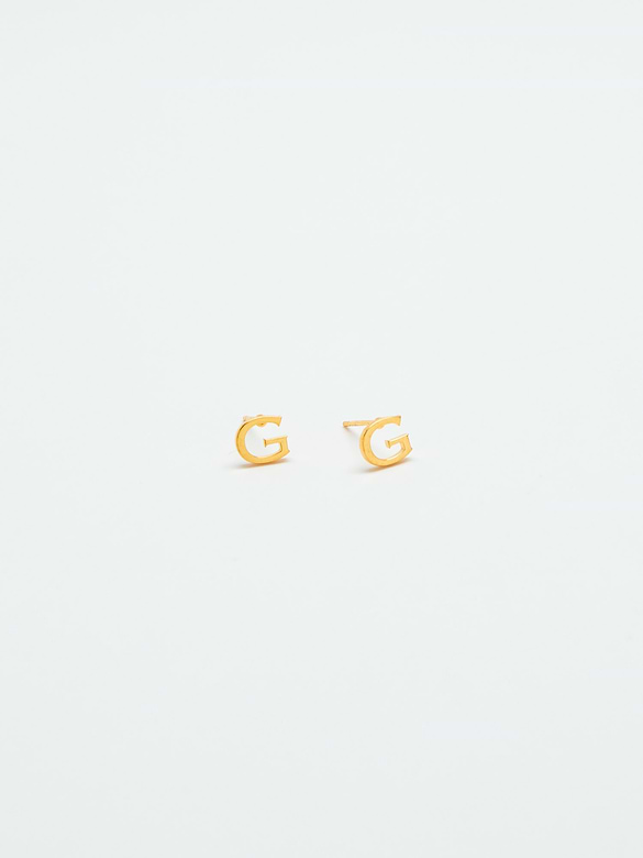 Admiral Row Gold Initial Earrings