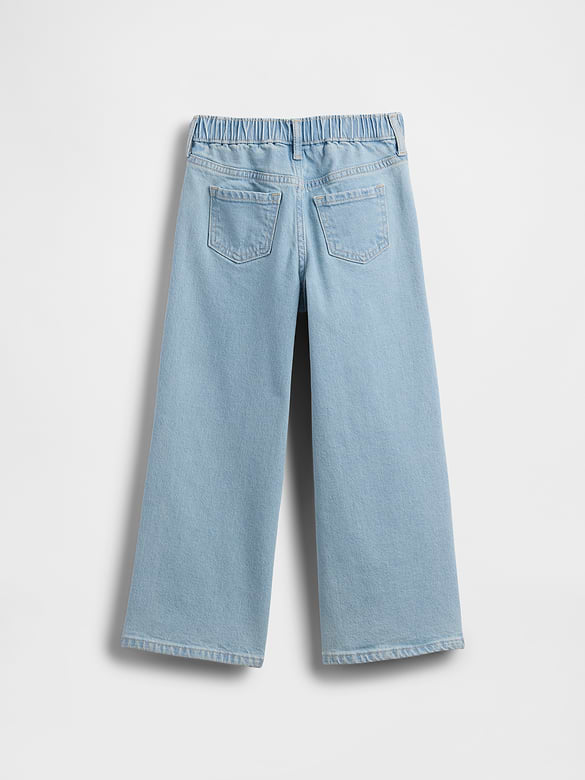 babyGap Embroidered Wide-Leg Jeans