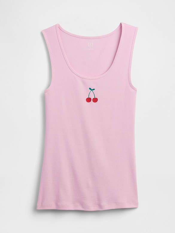 Gap Logo Ribbed Tank Top