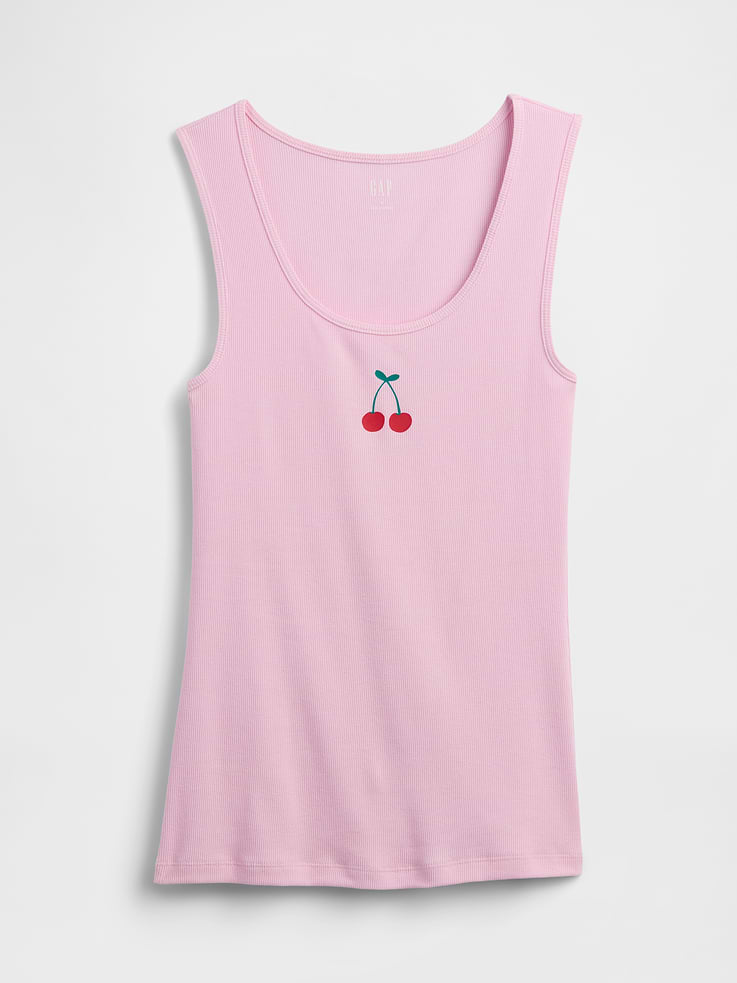 Image 5 of 5, Gap Logo Ribbed Tank Top