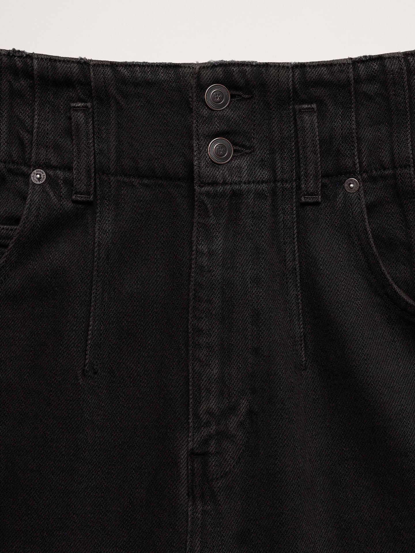 L'image numéro 6 présente Jupe-culotte en denim à taille très haute