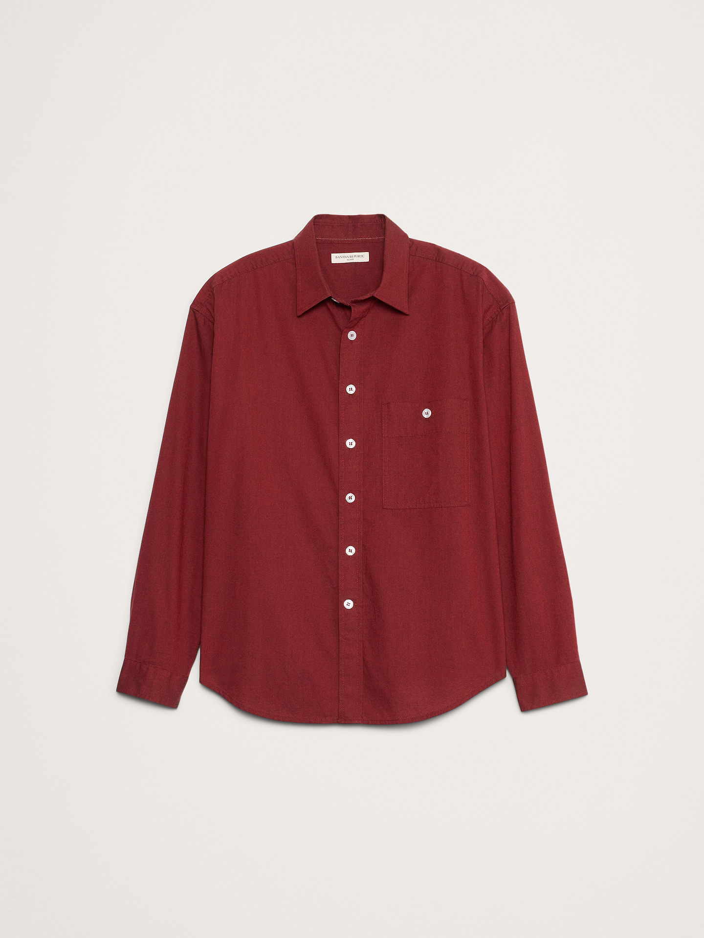 L'image numéro 7 présente Chemise décontractée en popeline de coton délavée