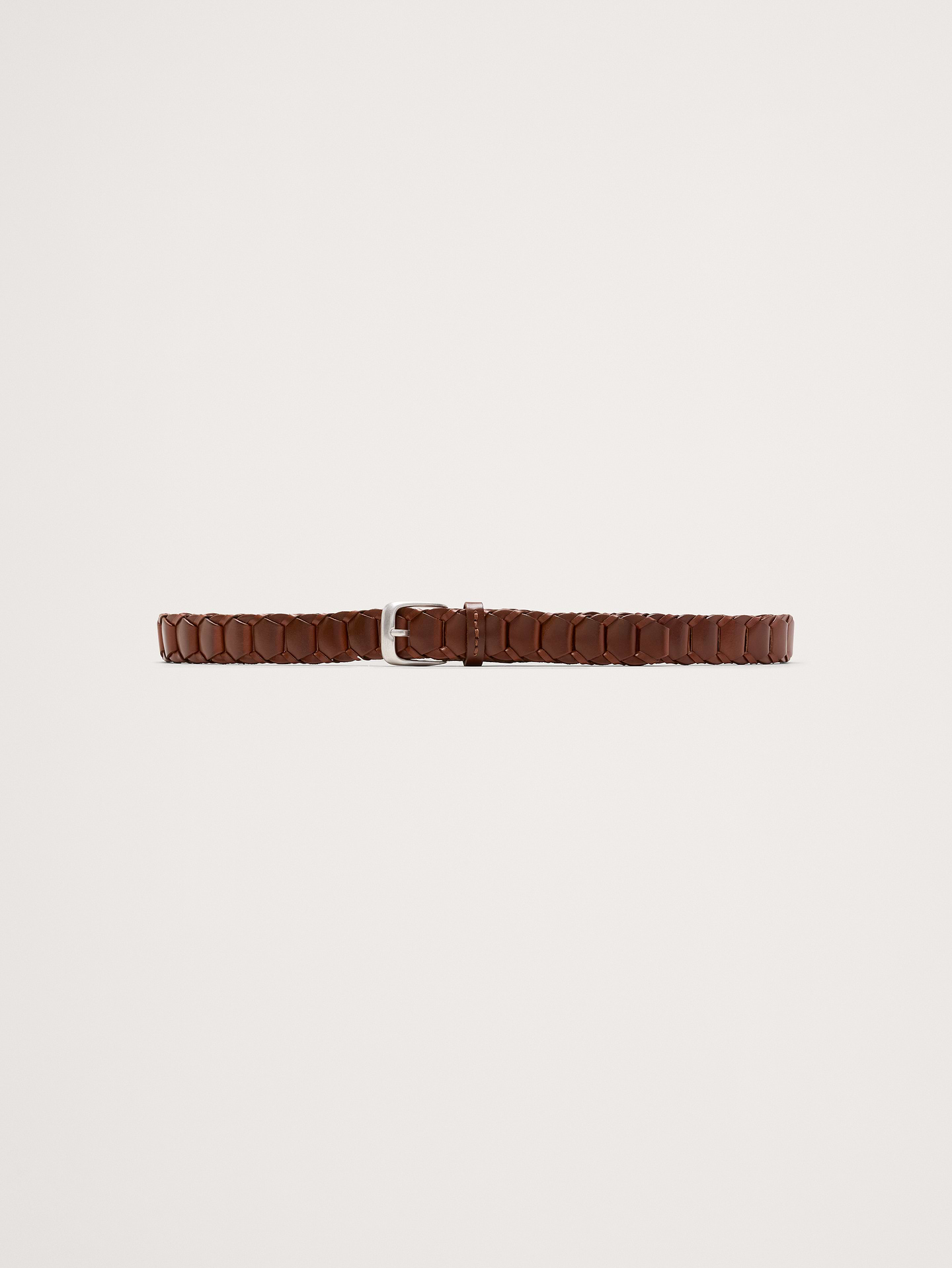 L'image numéro 1 présente Ceinture en cuir tressé