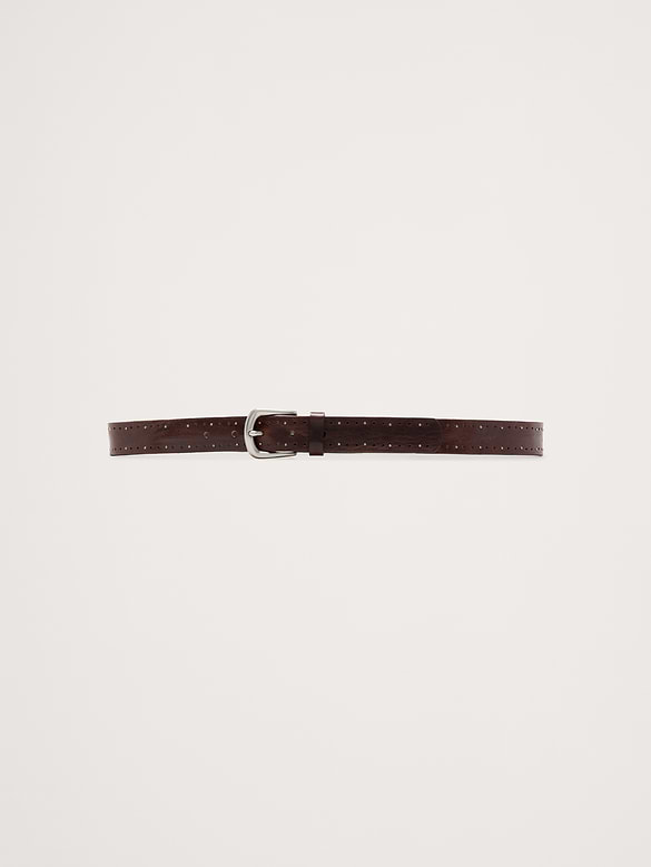 Perforated Leather Belt
