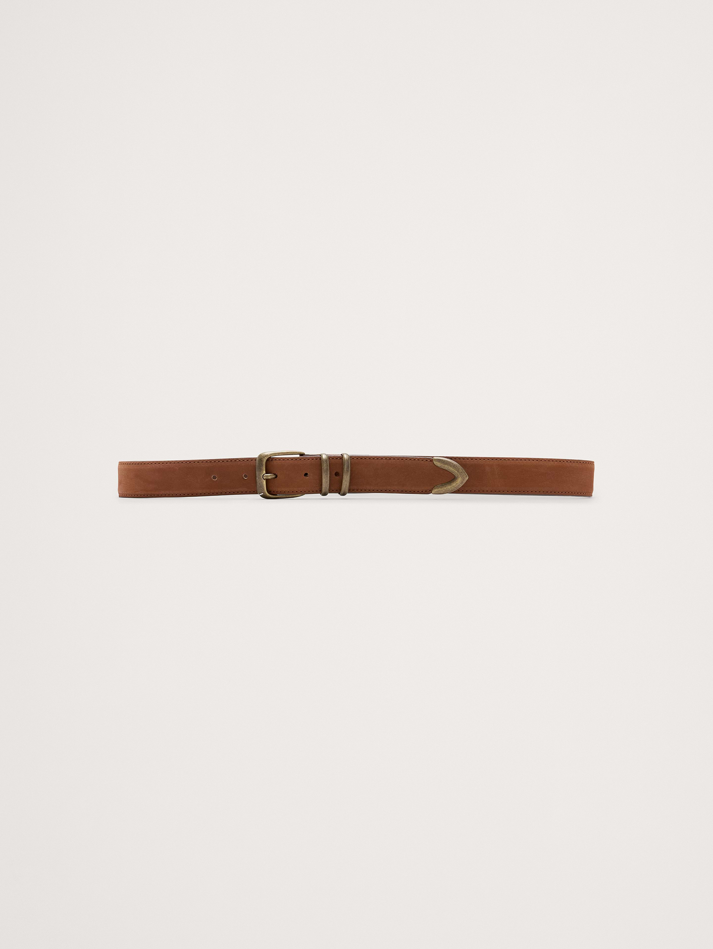 Image number 1 showing, Nubuck Leather Ranger Belt