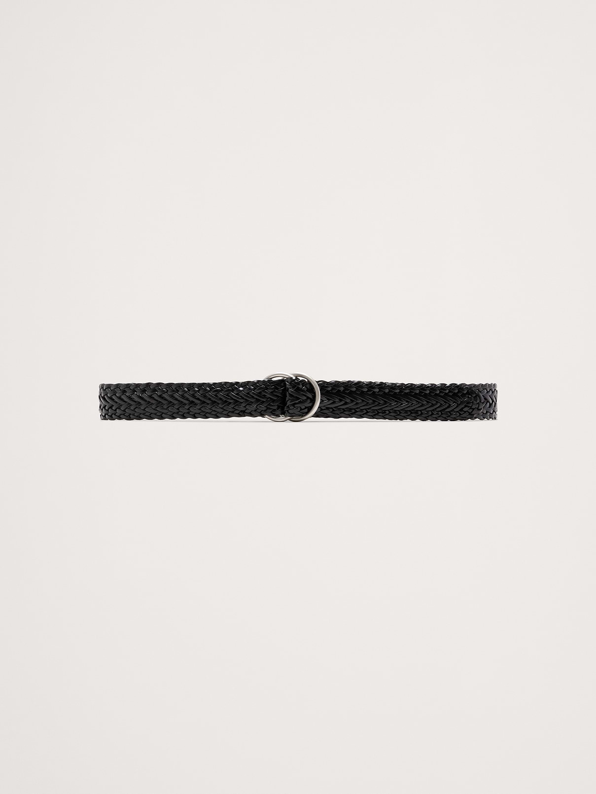 Slim Braided Leather Belt
