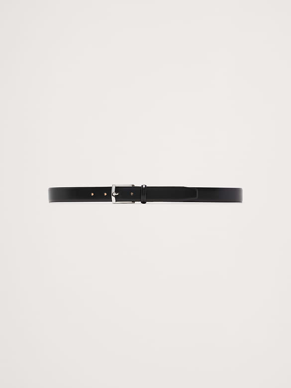 Ceinture habillée en cuir classique