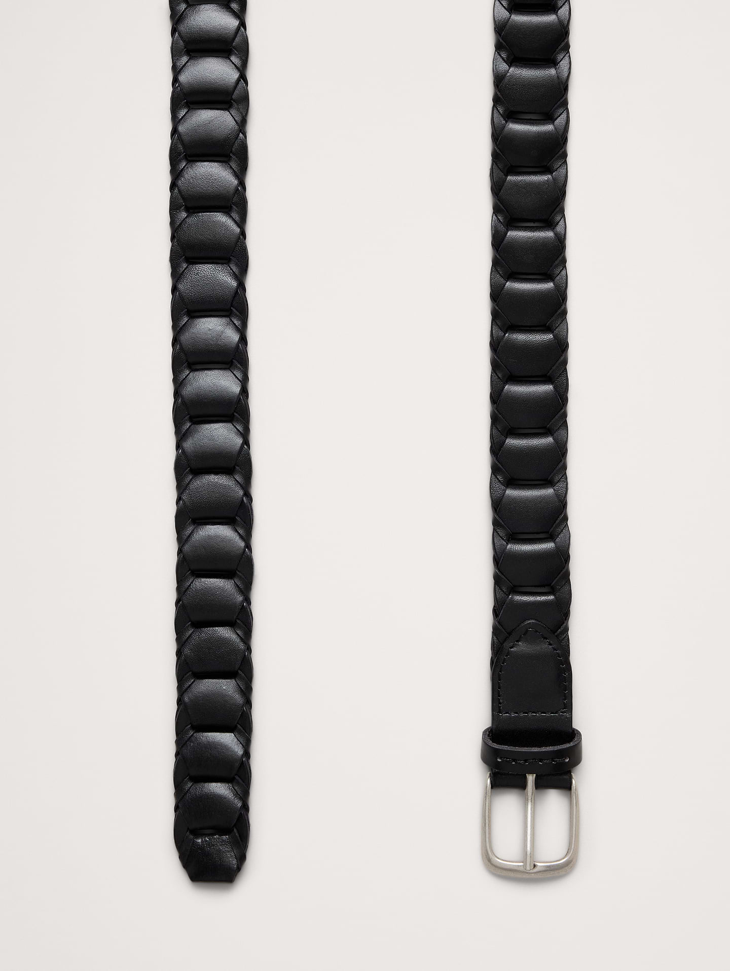 L'image numéro 3 présente Ceinture en cuir tressé