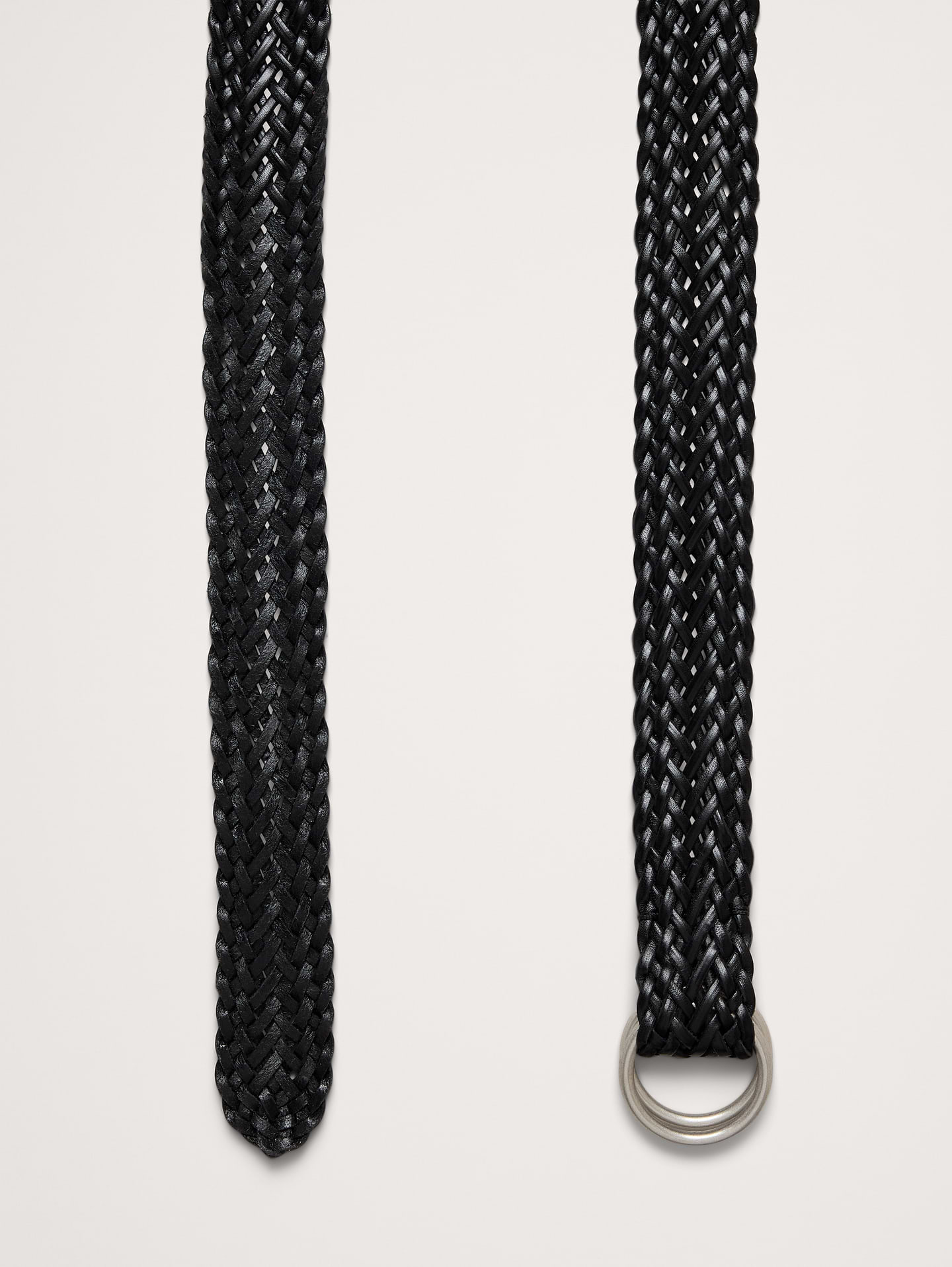 L'image numéro 3 présente Ceinture fine en cuir tressé