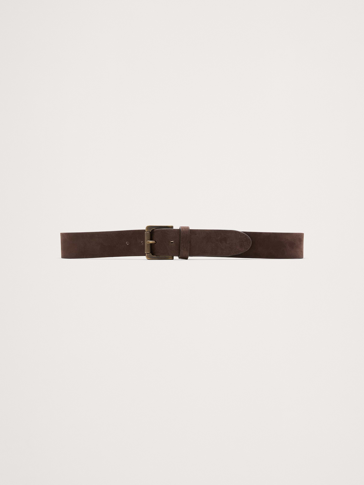 Burnished Nubuck Leather Belt