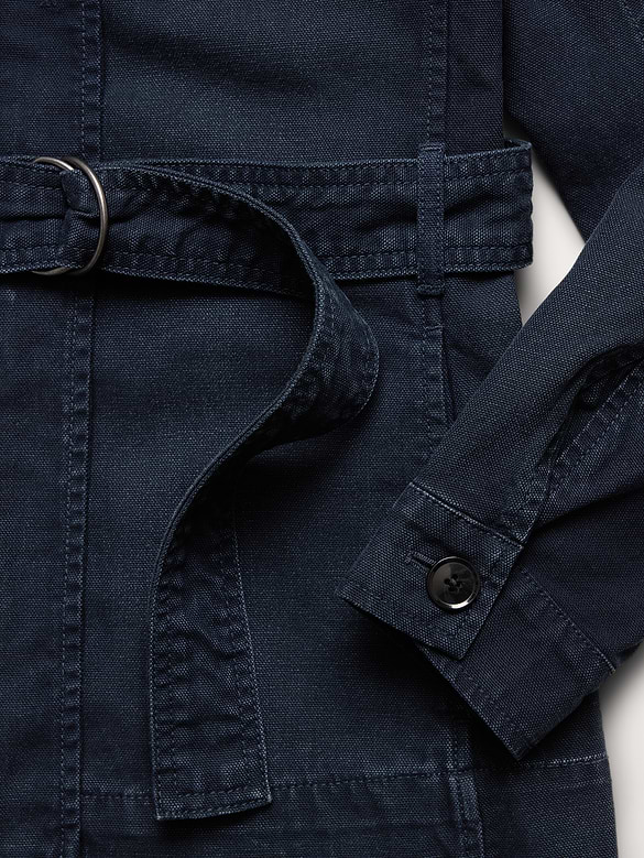 Veste-chemise en toile de coton