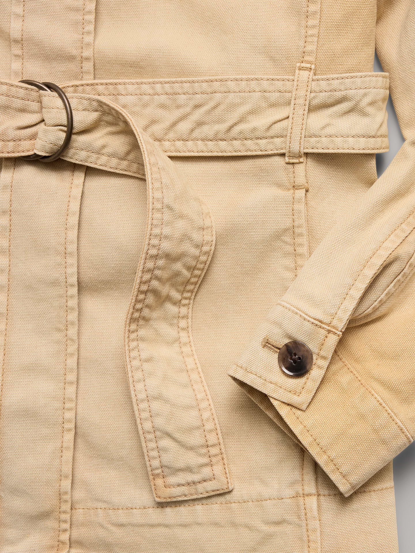 L'image numéro 6 présente Veste-chemise en toile de coton