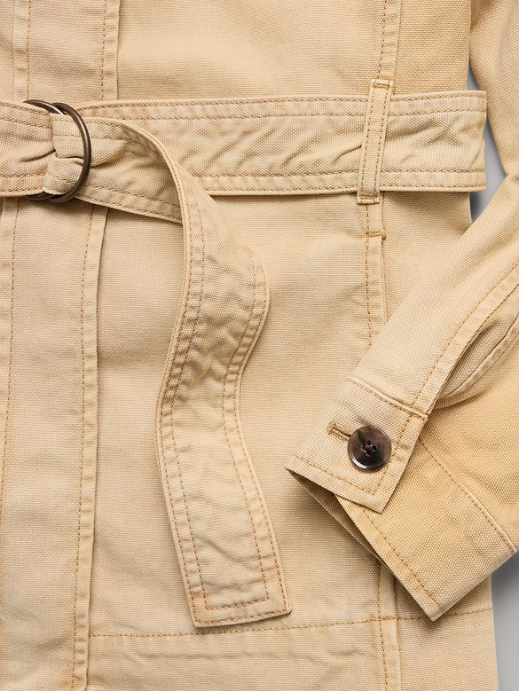 Veste-chemise en toile de coton