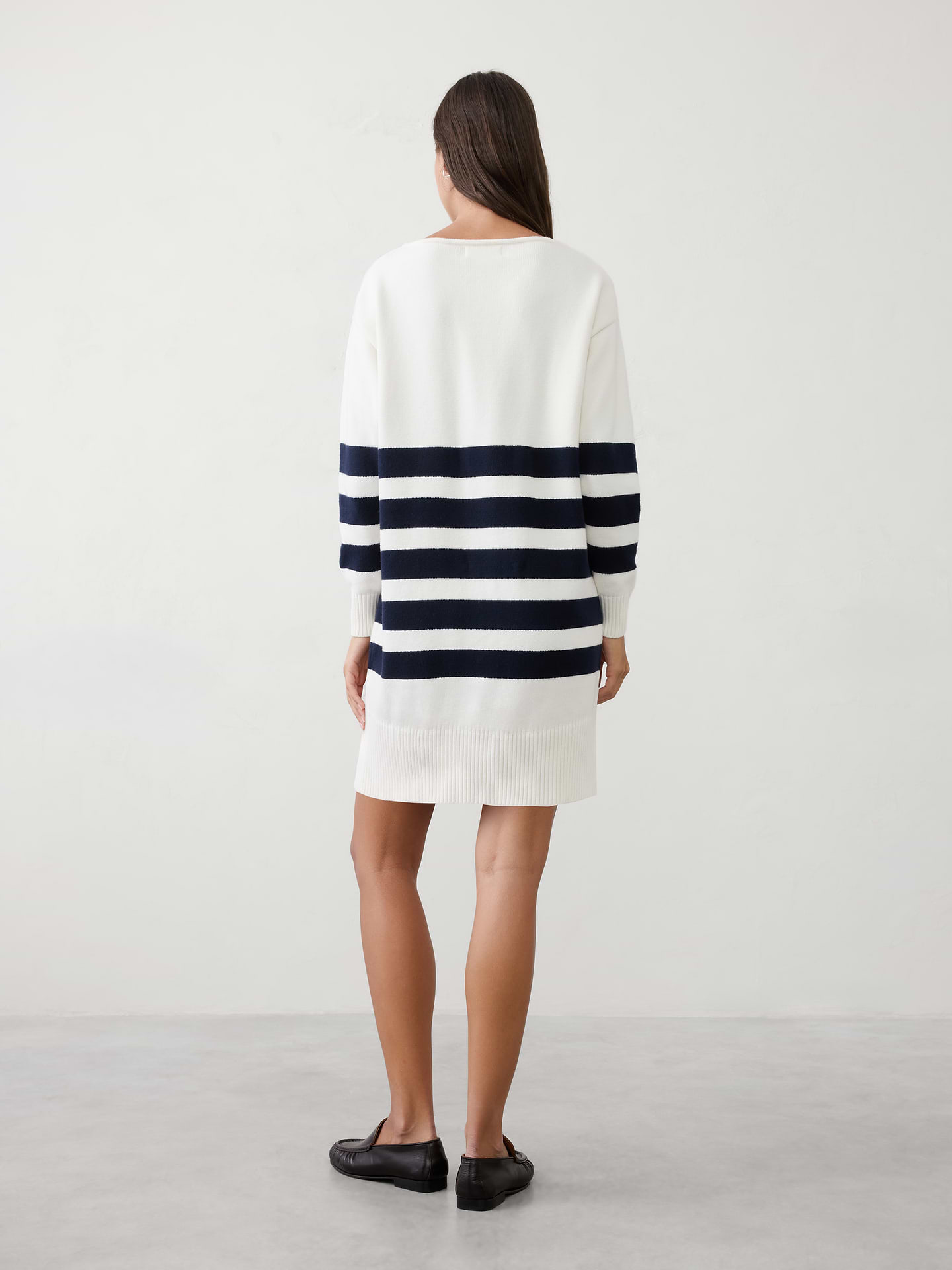 Image number 2 showing, Boatneck Mini Sweater Dress