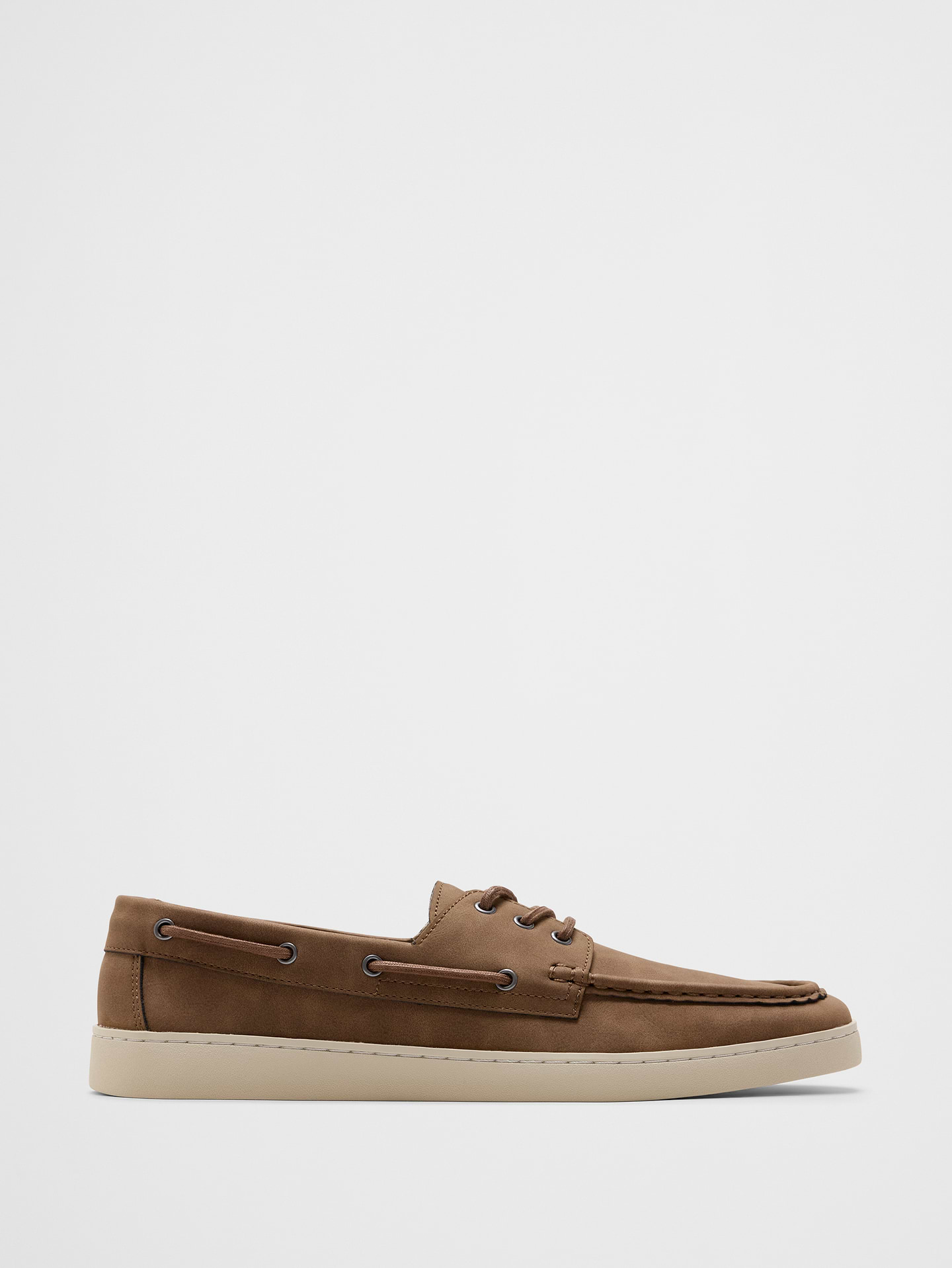 Image number 1 showing, Vegan Suede Boat Shoe