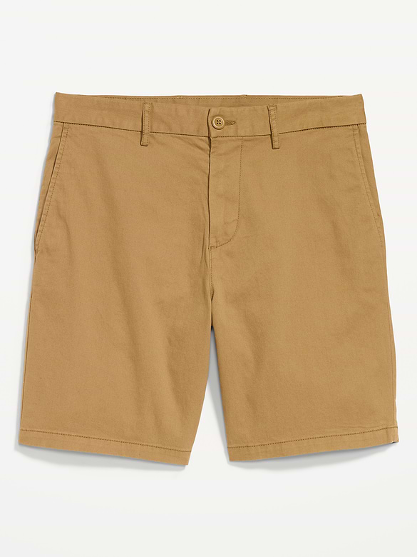 Slim Built-In Flex Rotation Chino Shorts -- 8-inch inseam