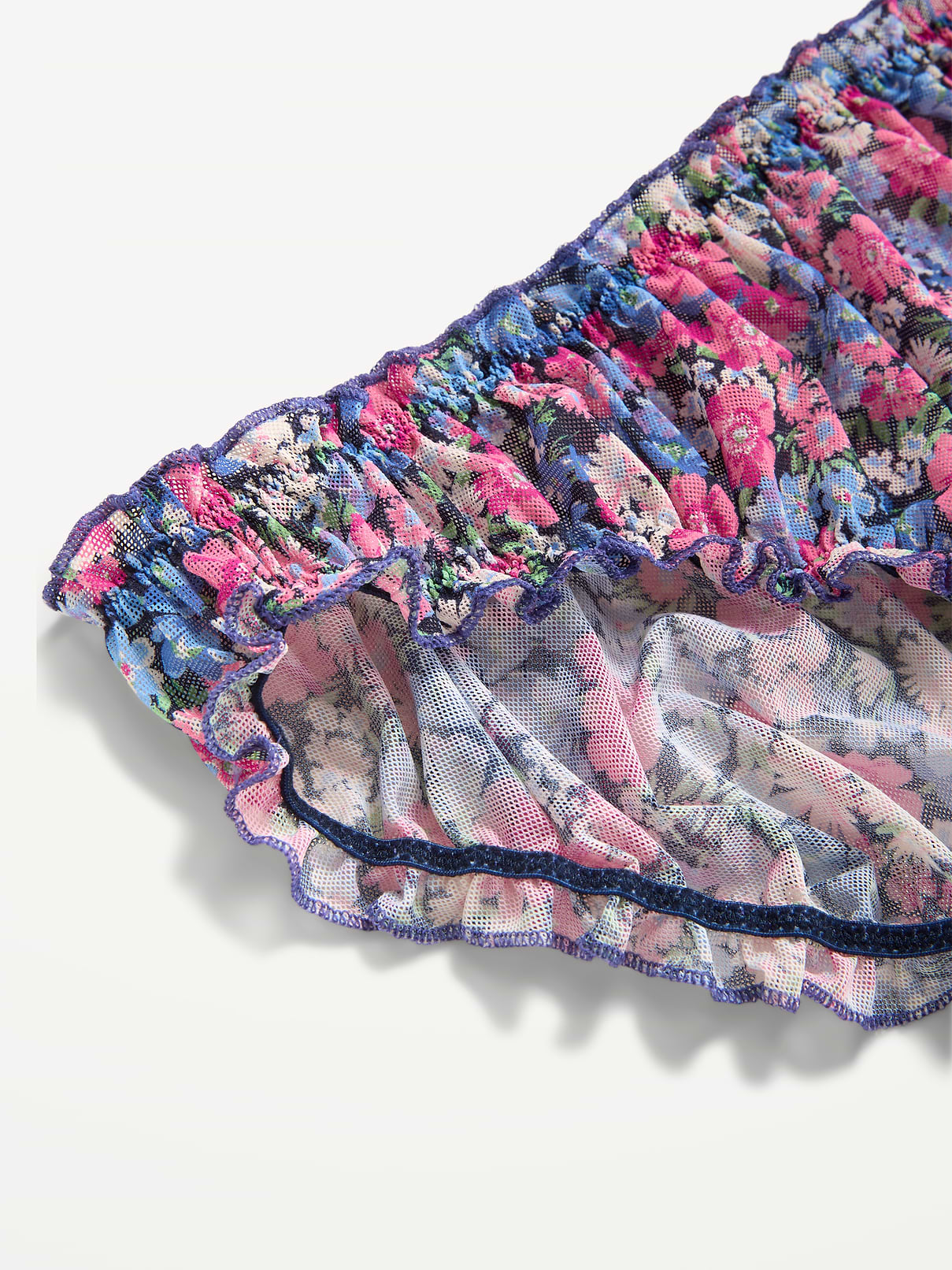 Image number 2 showing, Ruffle-Edge Mesh Hipster Underwear
