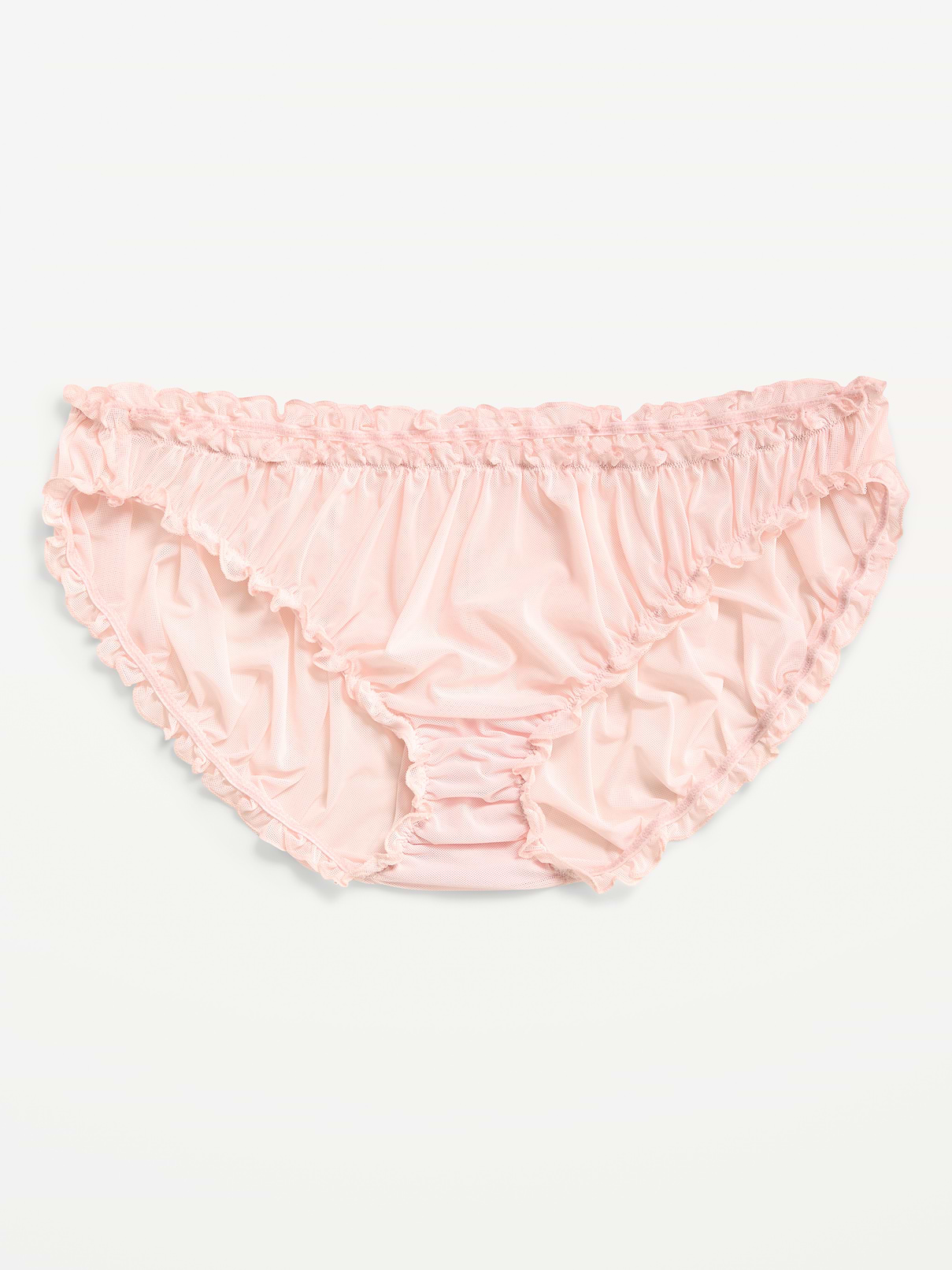 Image number 1 showing, Ruffle-Edge Mesh Hipster Underwear