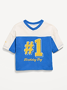 Image number 2 showing, Oversized Mesh Graphic Football T-Shirt for Toddler Boys