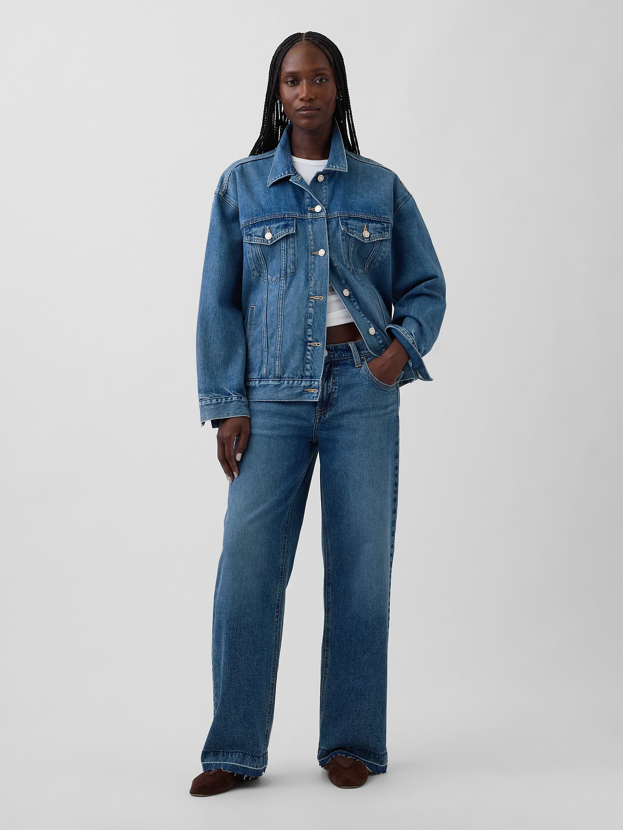 Low Rise '90s Loose Jeans - Medium wash by Gap