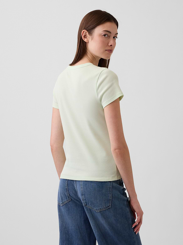 Essential Ribbed Crewneck T-Shirt