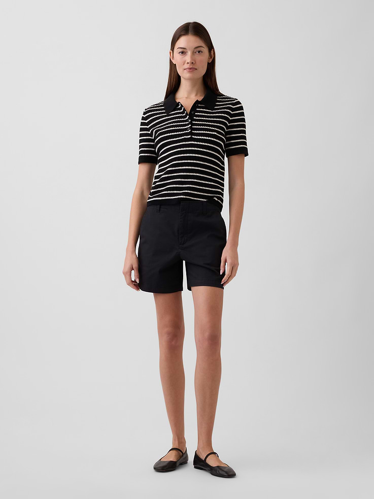 Image number 1 showing, 5" Mid Rise Downtown Khaki Shorts